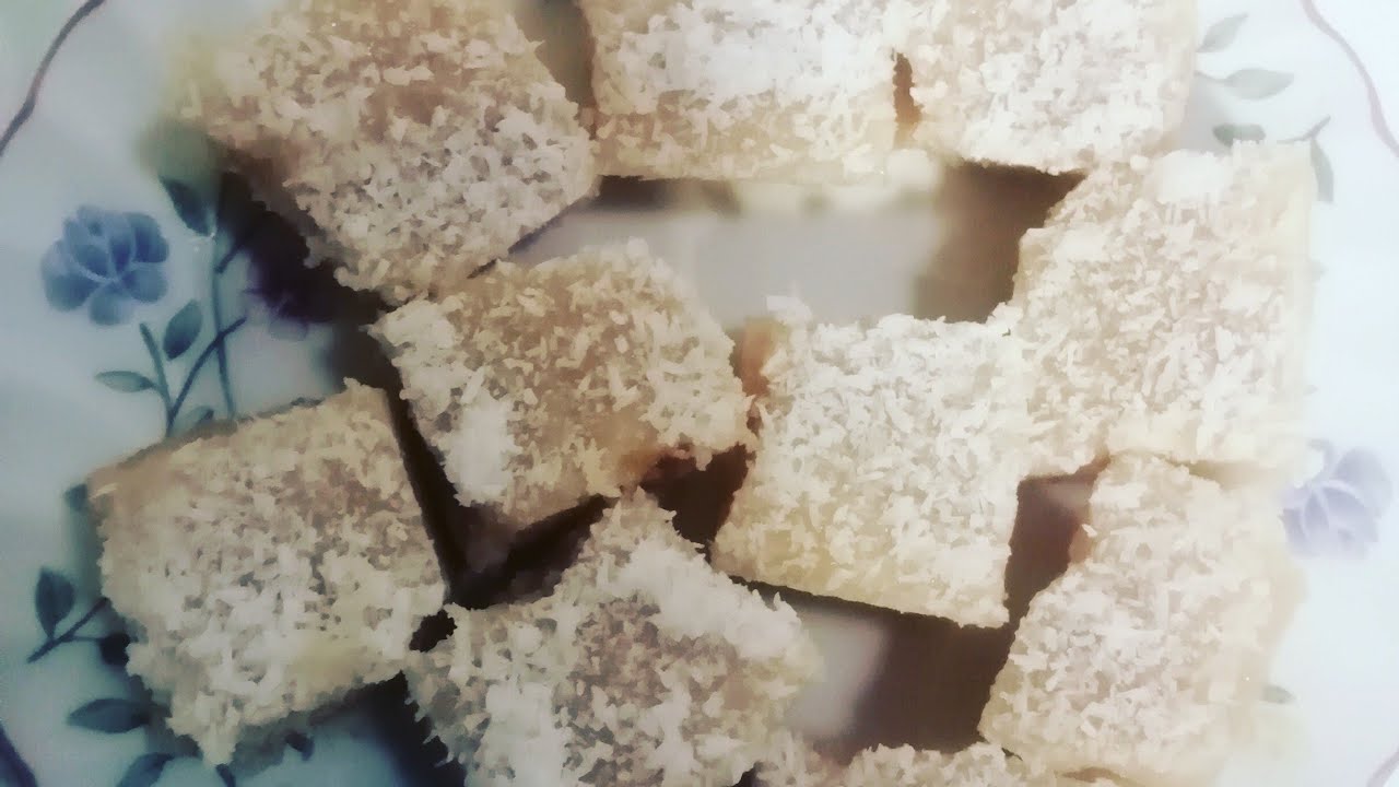 Torroes de acucar (com coco) receita tradicional da Madeira na Pascoa