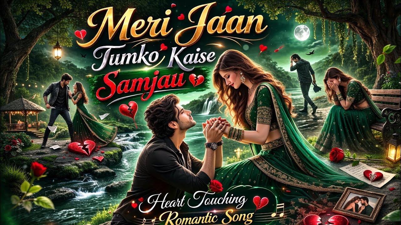 💕Meri Jaan Tumko Kaise 💞Samjau 🎵A Heart 💔Touching Romantic🌺 #Bollywood Song Hindi Luxury #trending  