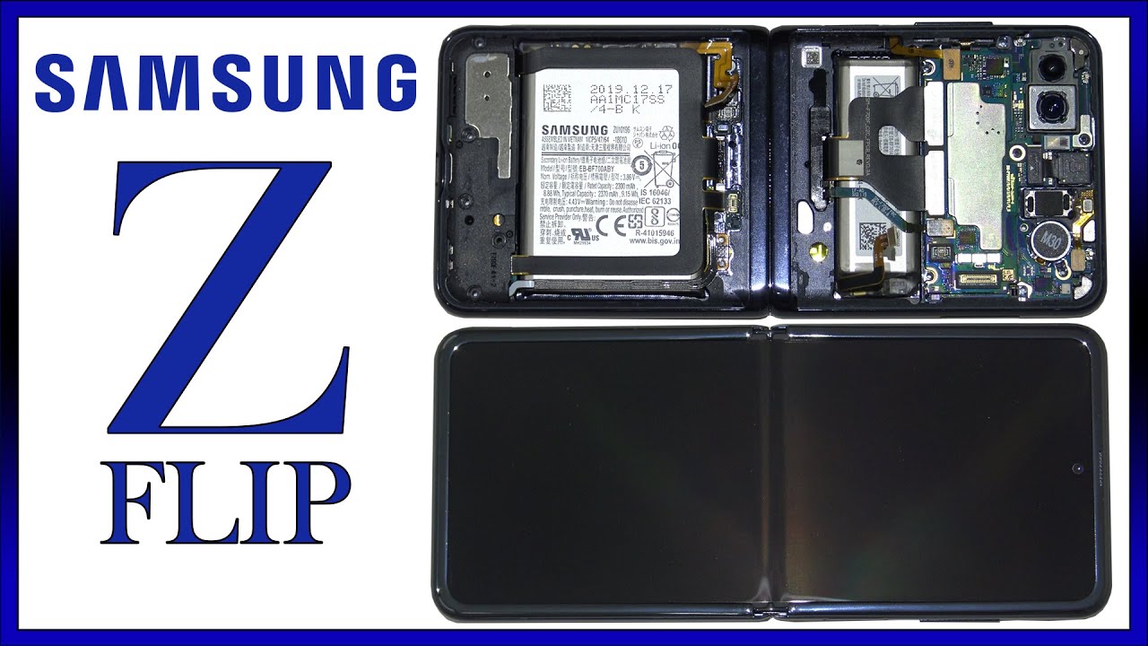 Samsung Galaxy Z Flip Disassembly Teardown Repair Video Review 2020