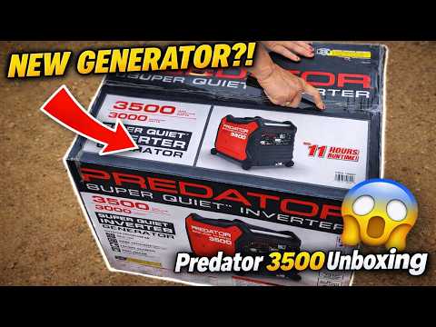 Predator 3500 Inverter Generator Unboxing ⚡ RV Ready 30 Amp Power!