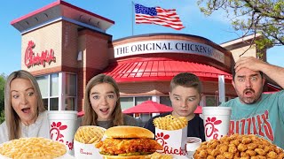 New Zealand Family Try ChickFilA For The First Time!