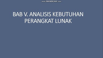 7. RPL - Analisis Kebutuhan PL