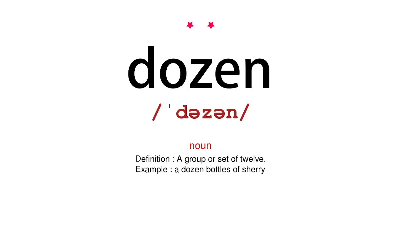 How to pronounce dozen - Vocab Today - YouTube