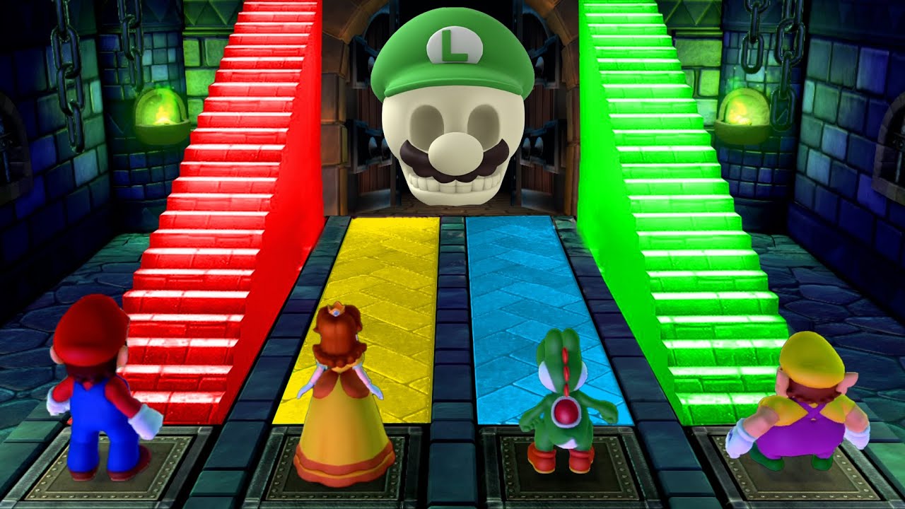 Mario party 10 Funny Minigames - Mario Vs Daisy Vs Wario Vs Yoshi