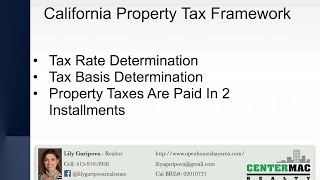 California property tax framework -