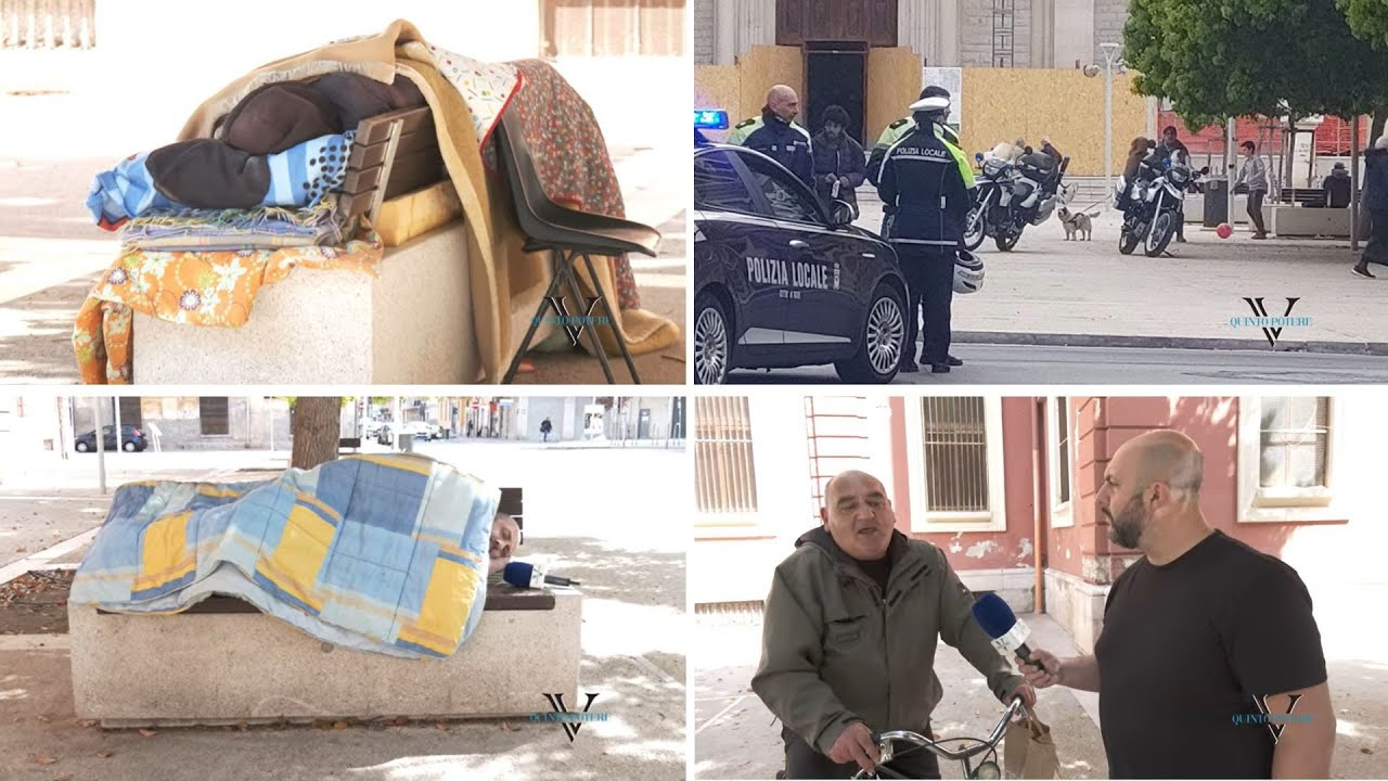 Senzatetto "sfrattato" dalla panchina dopo il video: "Obbligati la ...