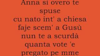 Video thumbnail of "gigi d'alessio anna se sposa + testo"
