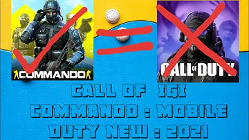 call of IGI commaNDO : mobile  Duty New 2021
