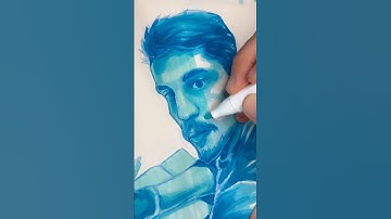 Drawing My Self-Portrait on the First Page of My New Sketchbook ✍️ #drawing #sketch #ohuhumarkers