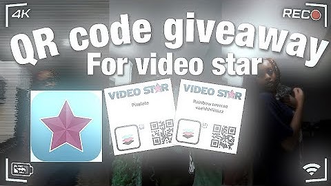QR code giveaway for video star