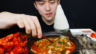 Asmr 진심 사랑에 빠졌습니다 뚝배기순대국 & 밥적당히 조금 & 총각김치 먹방 Everest Mauntain Rice & Korean Food Sundae Soup Mukbang