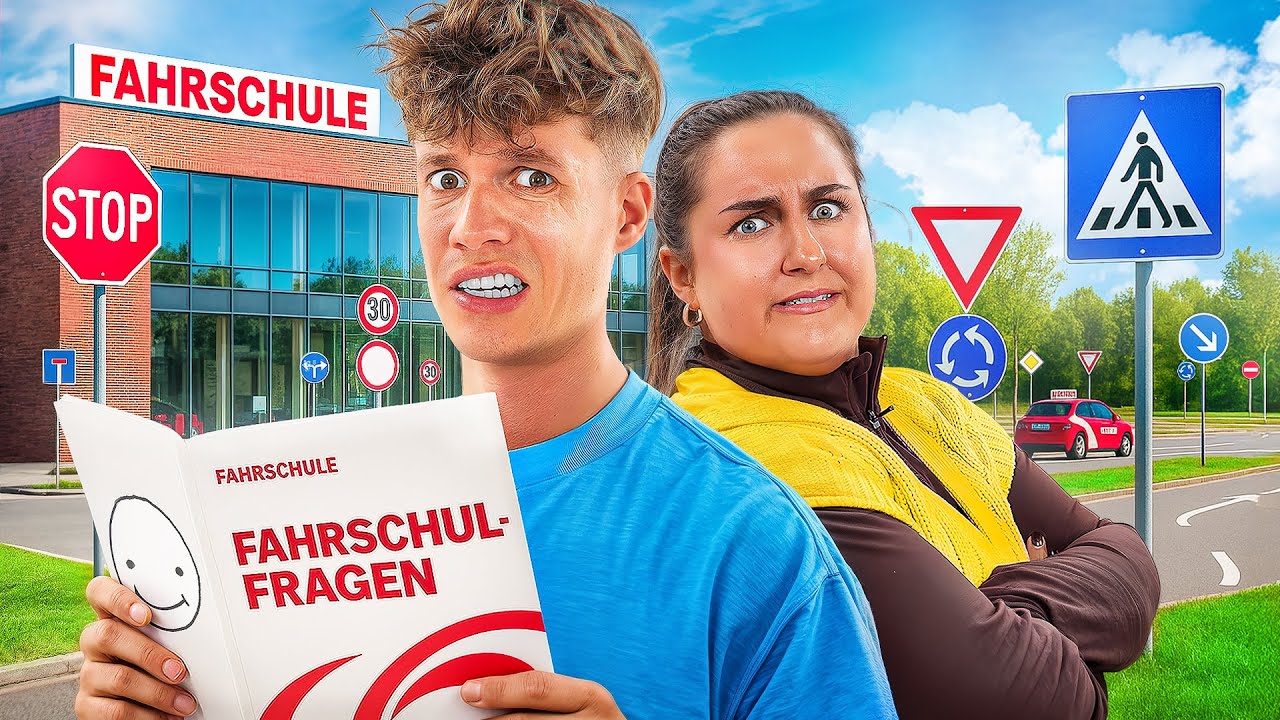 Wir machen einen Fahrschultest