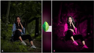 Snapseed Moody Pink Photo Editing|| Pink Background photo editing|| Snapseed Tutorail screenshot 4