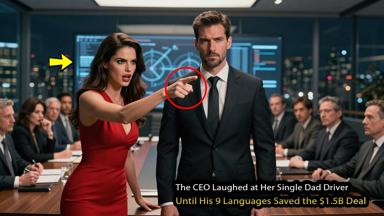 The CEO Laughed at Her Single Dad Driver — Until His 9 Languages Saved the $1.5B Deal