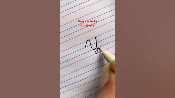 How to write Cursive Y | letter Y #cursive #english #youtubeshorts #shorts #asmr #art #writing #1m