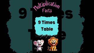 9 Times Table Short | Multiply by Nine | Memorize Multiplication Facts #shorts  #multiplication
