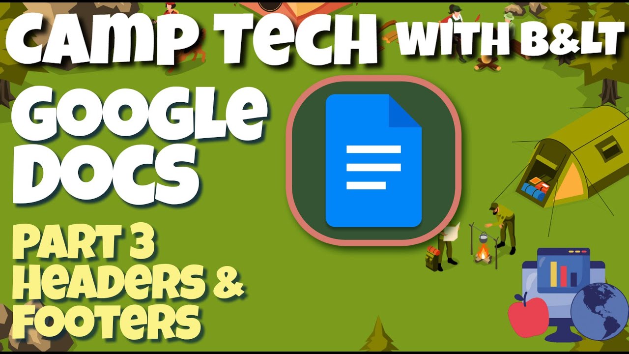 Google Docs - Part 3 - Headers and Footers - YouTube