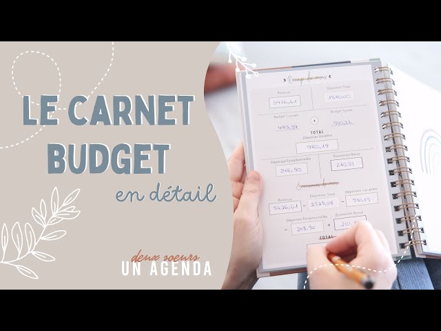 Carnet Budget, l'outil parfait pour faire son budget sur du papier