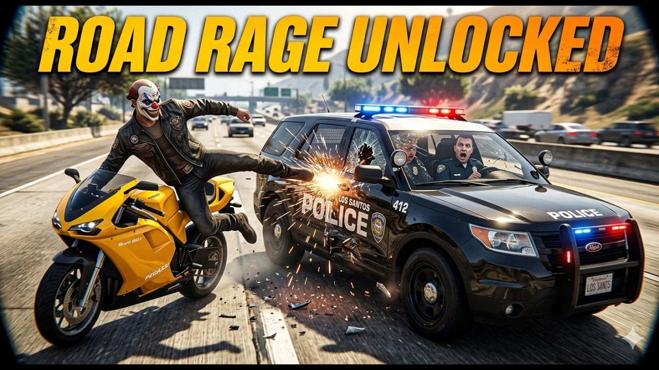 NPC Picked The WRONG Biker 💀 | GTA 5 Road Rage - YouTube