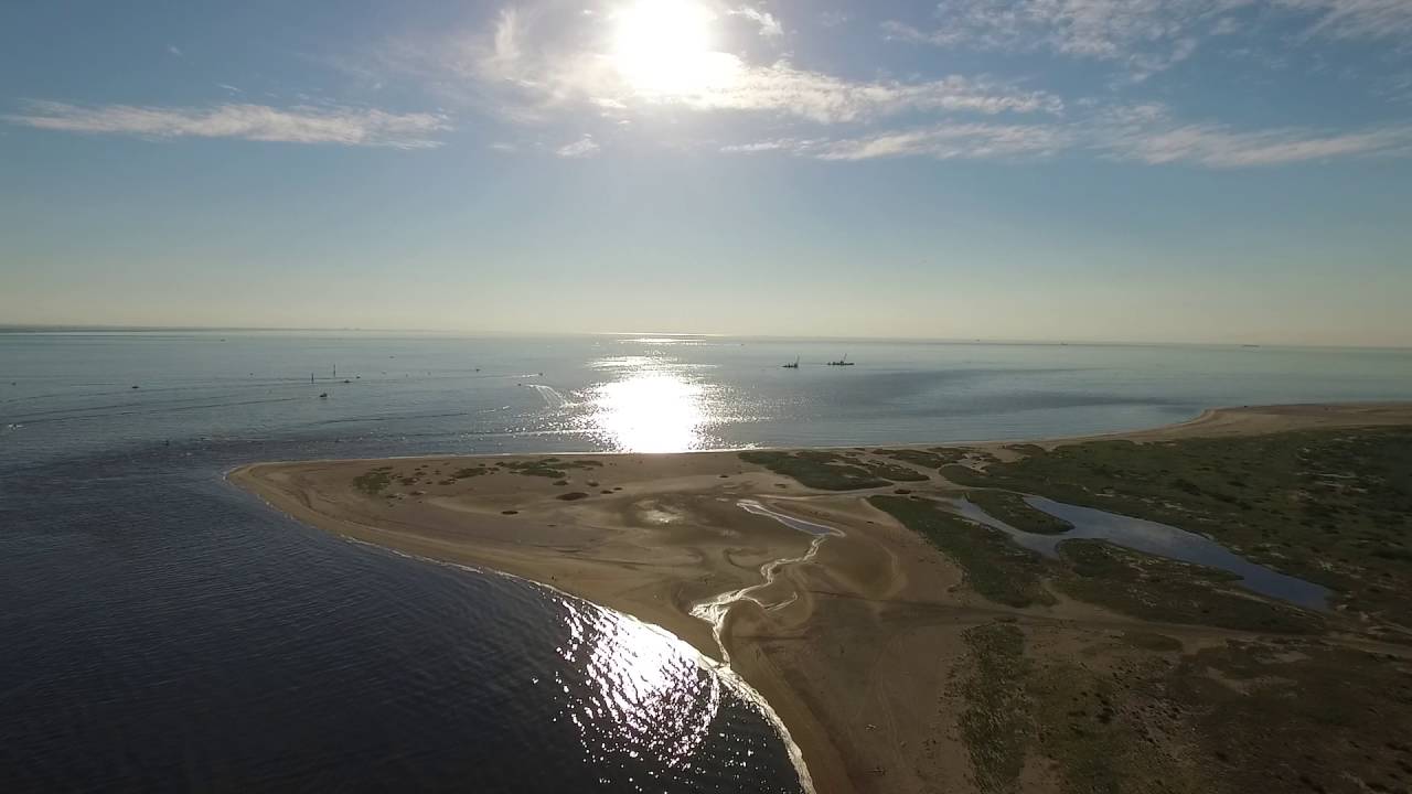 Aerial North Beach Sandy Hook