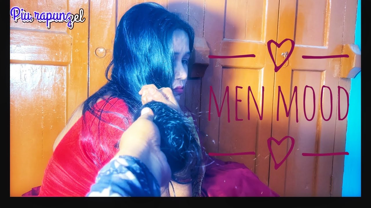 When Husband Playing with Wife's Long Hair # Hair Pulling by Husband # New 2024