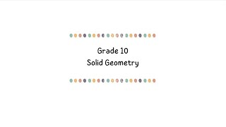 Solid Geometry Grade 10 EGD Page 91 (left): CONE
