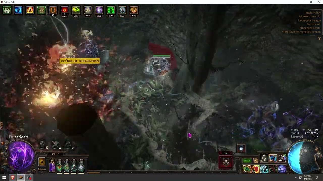 CoC Detonate Dead Of Chain Reaction Inquisitor Showcase No.8 Path of Exile Necropolis YouTube