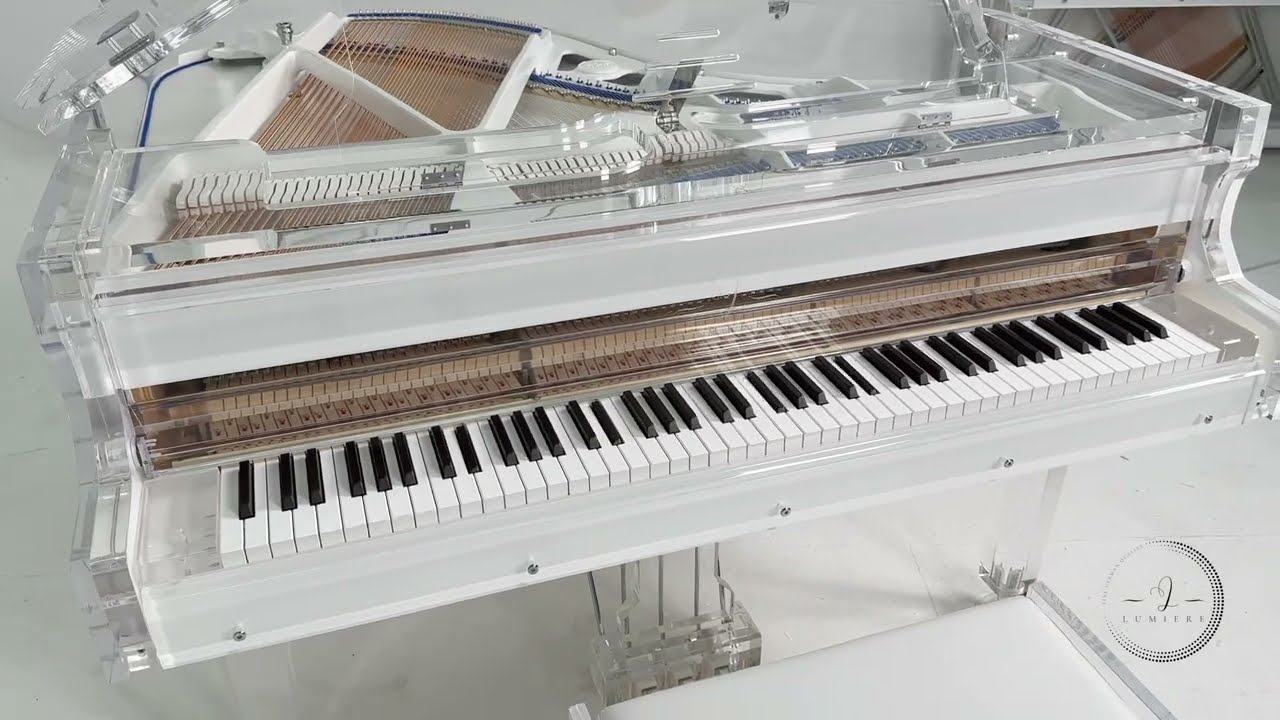 Lumiere Crystal Grand Piano featuring self playing system - Exclusively at Luxury Pianos