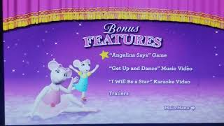 Angelina ballerina love to dance 2010 DVD menu walk-through