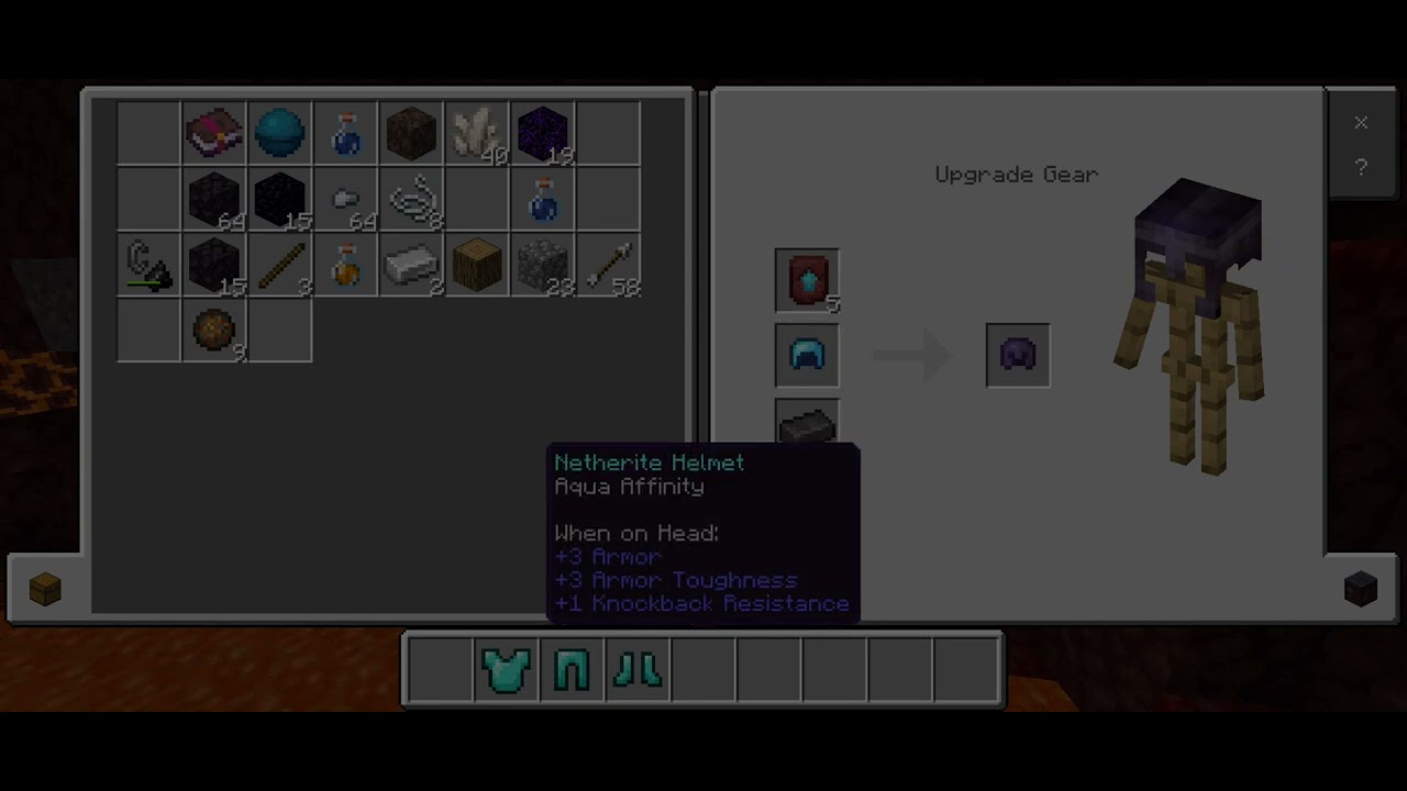How to make netherite armour in minecraft trial 🤑🤑 - YouTube