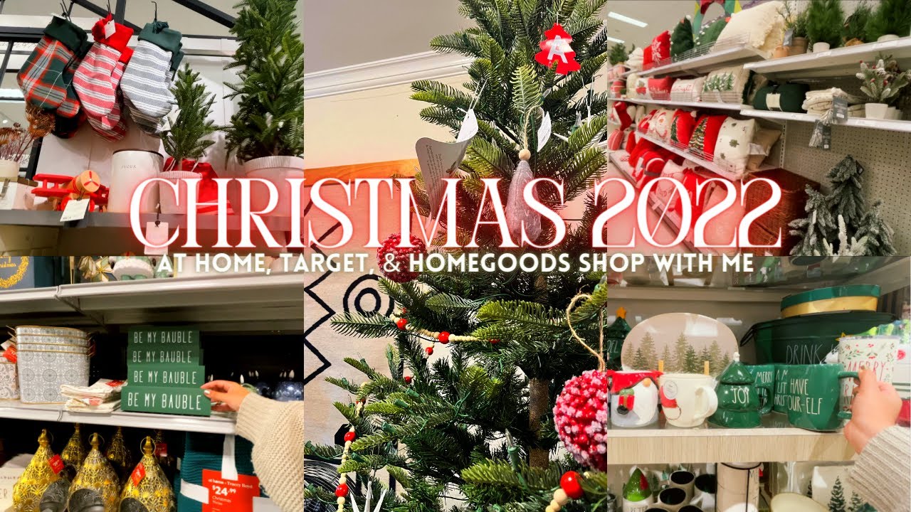 *2022* CHRISTMAS SHOP WITH ME! New Target, At Home, & Homegoods