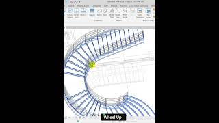 Curve Stair #doubleplan168  #shorts #villaplan #architecture #bimrevit #design #engineering #revit