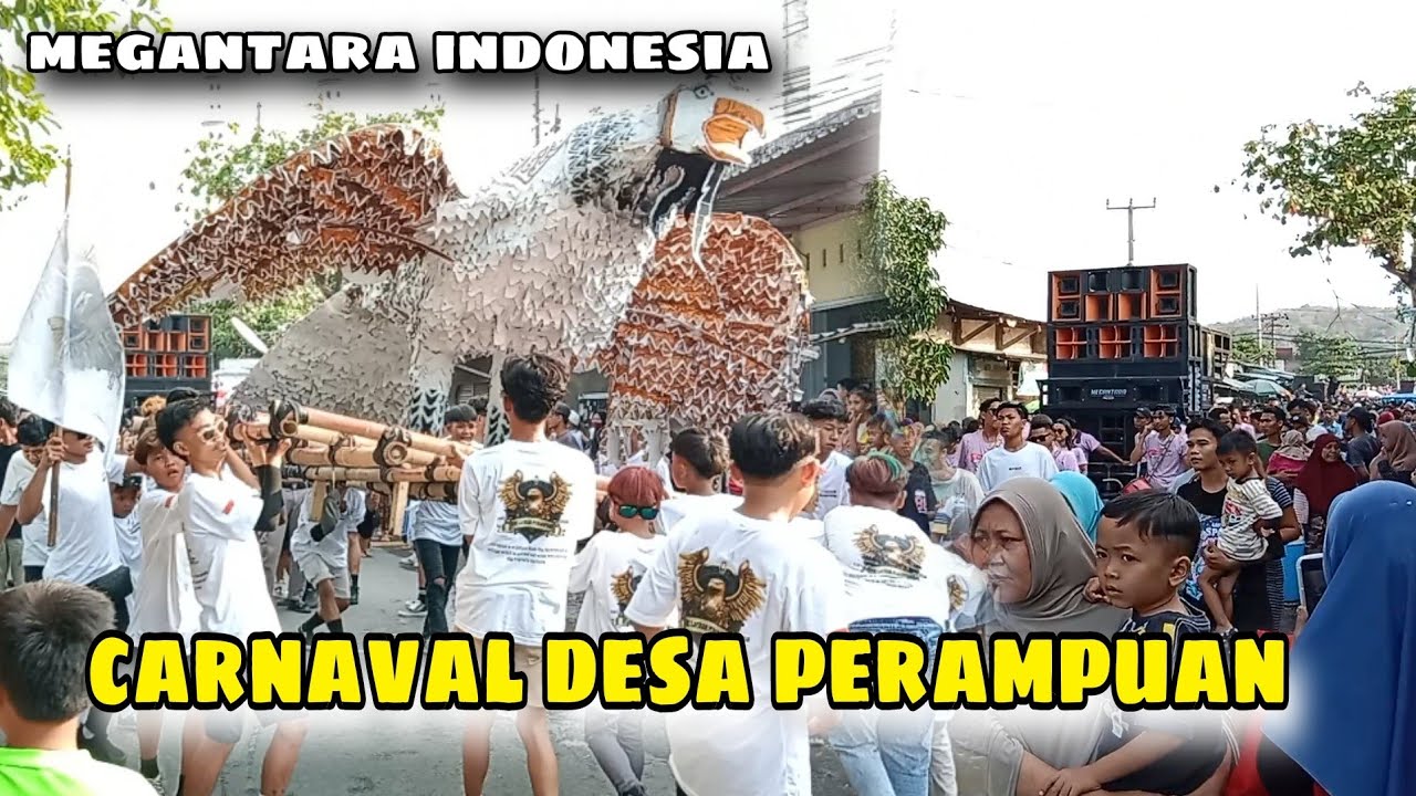 Ambyar megantara indonesia meriahkan carnaval desa perampuan