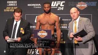 Tyron Woodley official UFC 214 weigh in