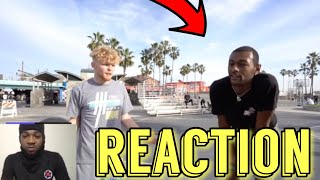 jahmonthevirgin reacts to tjass trash talker gets heated after i did this...2v2 basketball at venice