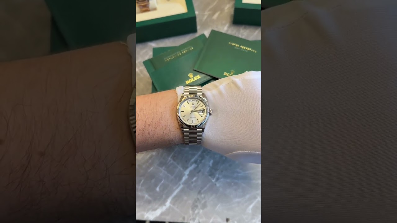 Rolex Day-Date 36 White Gold ref#128239-0005 - YouTube