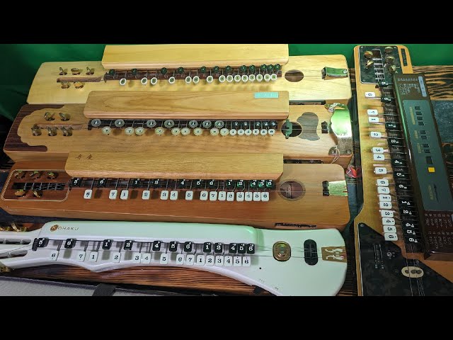 SUZUKI 大正琴 山びこ 現状 Taishokoto (大正琴) Comparisons #8 - Suzuki and Friends