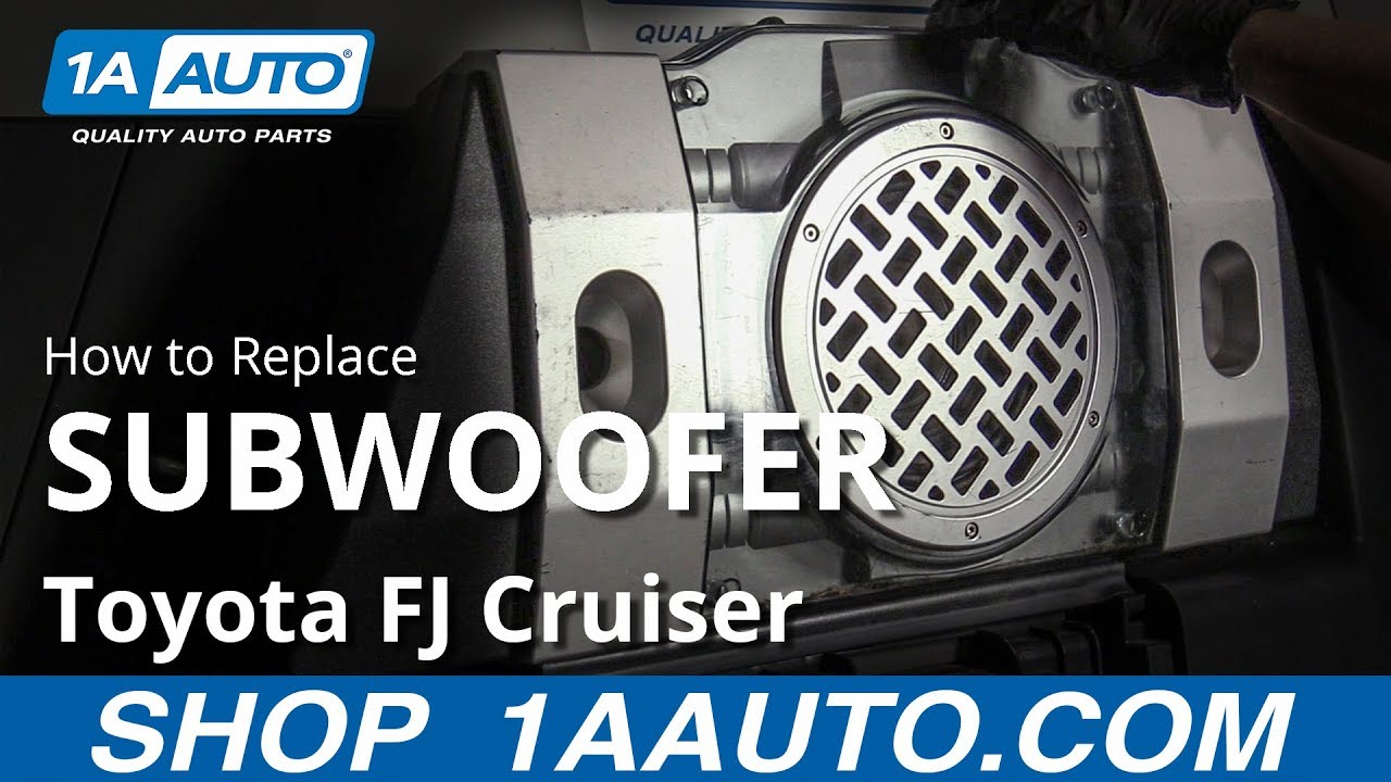 How To Replace Subwoofer 07 14 Toyota Fj Cruiser Youtube