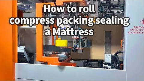 Automatic Mattress Roll Packing Compression Machine sealing in box -  Mattress Film Vacuum Machine
