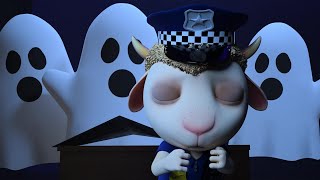 Ghosts come into the room while the policeman is sleeping | Scary Cartoon |  Animaion for kids