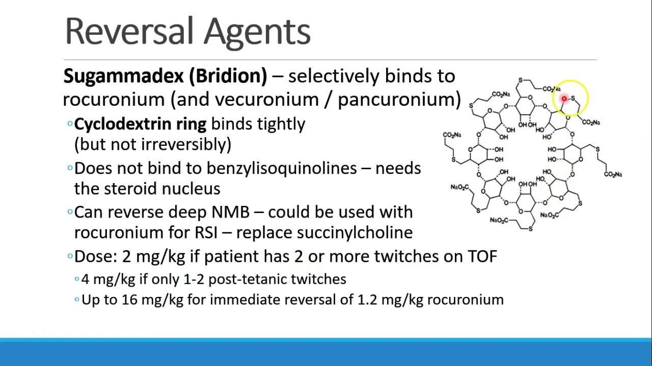 Pharmacology for Anesthesia   07 NMB Agents and Reversal Drugs Part 3