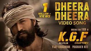 Dheera Dheera Full Video Song | KGF Malayalam Movie | Yash | Prashanth Neel | Hombale Films