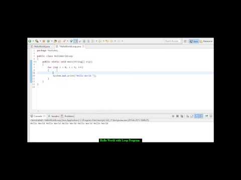 Hello World with Loop