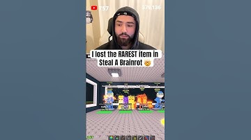 How I lost the RAREST item in Roblox Steal A Brainrot