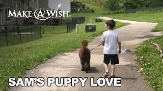 Sam Patiently Waited for Puppy Love | Make-A-Wish Missouri