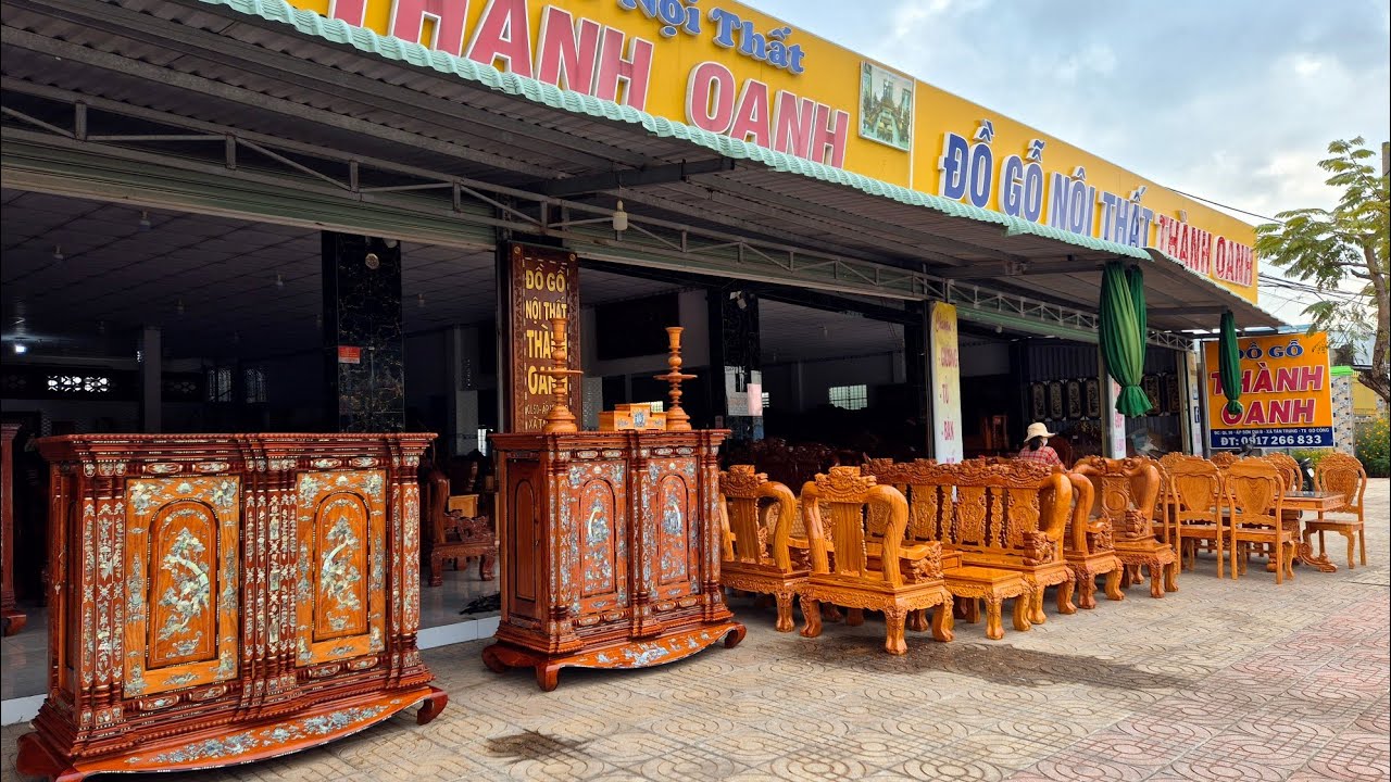 Báo giá bàn giao 8 sp nội thất cao cấp xalong minh đào Vip,bàn dài,tủ kệ,tủ ly,bàn trang điểm gõ đỏ