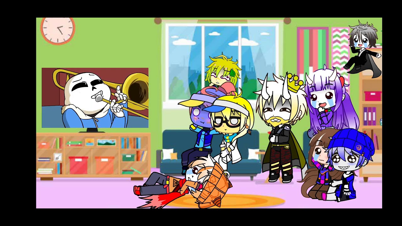 {Реакция персонажей андертейл на 