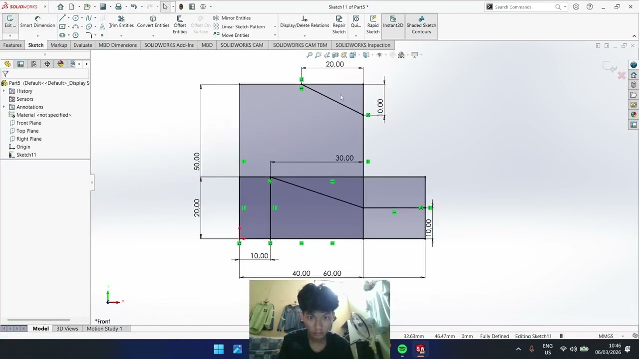SOLIDWORK EXERCISE 68