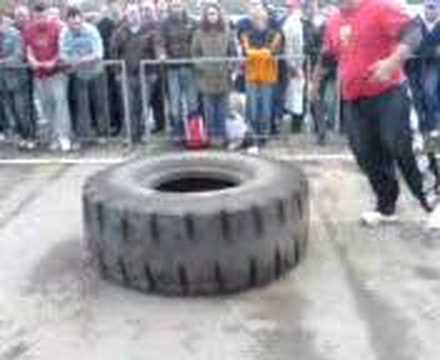 BRITAINS STRONGEST MAN QUALIFIER 2008 EVENT 3 TYRE...