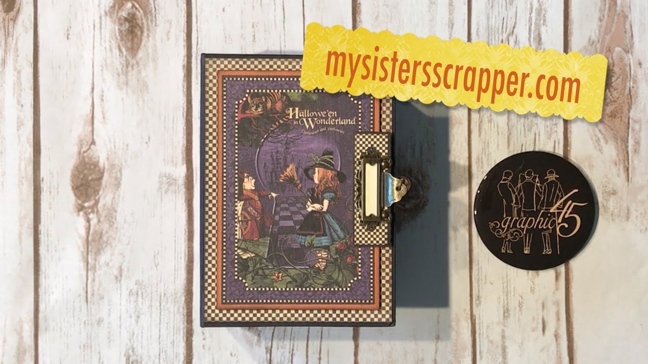 Graphic 45 Halloween in Wonderland Book Box Mini Album